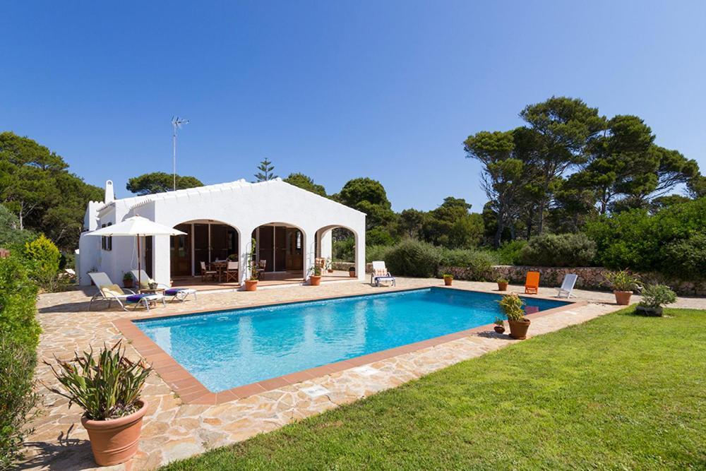 Casa con jardín y piscina - MORELL ONZE Cala Morell Exterior foto